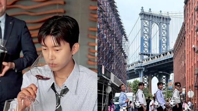 임영웅, 모델핏 훈훈하네…절친들과 뉴욕 우정 여행 [IS하이컷]
