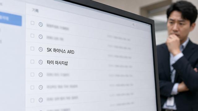 하이닉스 검색하려다, 대표님의 '타이 마사지' 검색 기록 발견...은폐하면 처벌 받나?