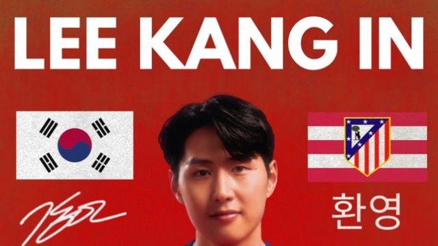 ‘韓 축구 에이스’ 이강인 영입 효과 제대로 누린다! “아틀레티코, 한국 기업 스폰서 포함 상당한 수익 기대”