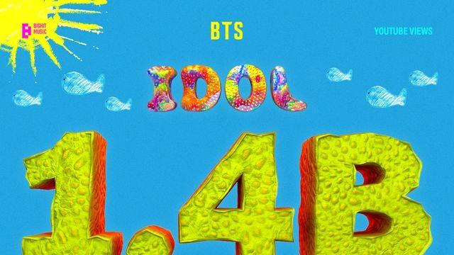 BTS '아이돌' 뮤비 유튜브 14억뷰…통산 5번째 기록