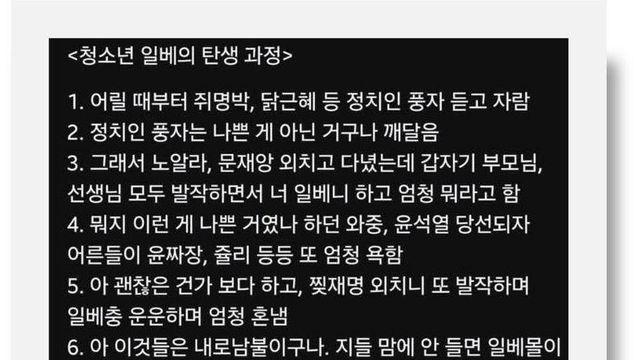 청소년 일베가 증가하는 이유