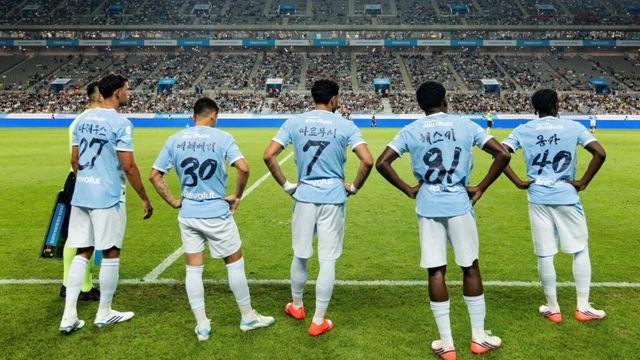 한글 유니폼 입은 맨시티, 팀 K리그에 3-1 완승