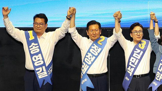 金, 강원·TK서 鄭 누르고 2주차서 2연승…누적득표는 박빙 지속(종합)