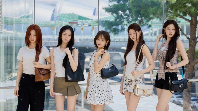 걸그룹 키키, 코치 백 활용 공항패션 선보여