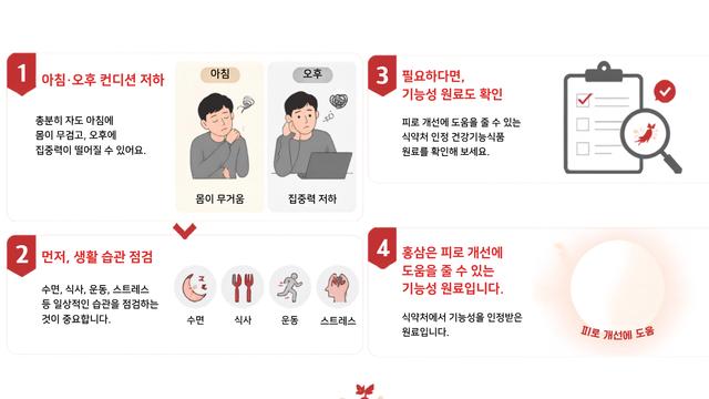 2026 최신 피로회복 방법 총정리, 생활습관부터 홍삼까지