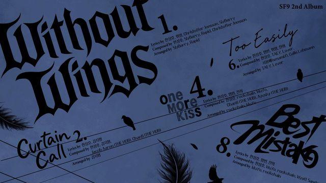 ‘26일 컴백’ SF9 신보 트랙리스트 공개…타이틀곡은 ‘Without Wings’
