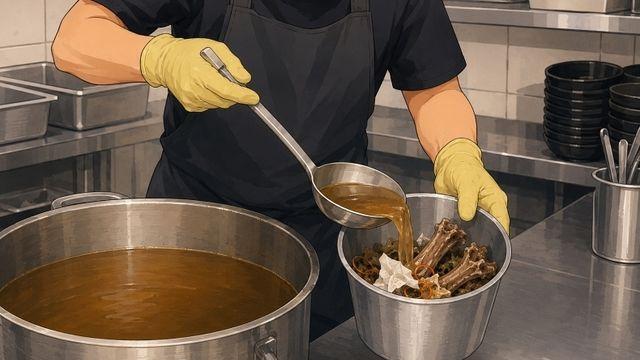 뼈해장국서 냅킨에 고무줄까지? 프차 음식점 위생 도마
