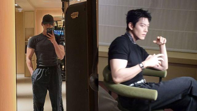 신민아 또 반하겠네…김우빈, ‘1박 3일’ 출장 속에도…태평양 피지컬 ‘눈길’ [RE:스타]