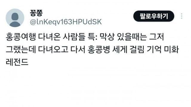 홍콩 여행 다녀온 사람들 특징