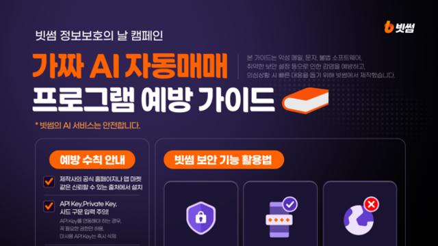 빗썸 “AI가 알아서 고수익” 가짜 자동매매 경고…정보탈취 악성코드 기승