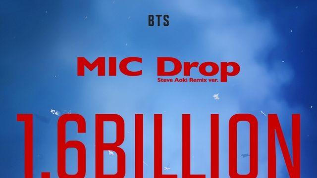 BTS '마이크 드롭' 리믹스 뮤직비디오 16억뷰