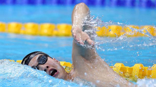 [아시안게임] 황선우, 자유형 100ｍ 2위로 결승행…김영범 3위(종합)