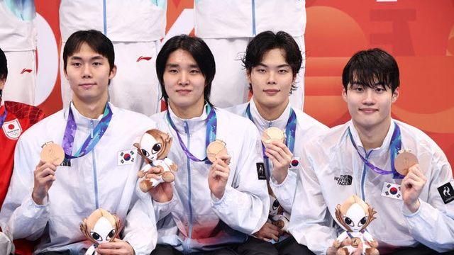 한국 수영, 계영 800m·남녀 배영 50m서 값진 동메달 수확