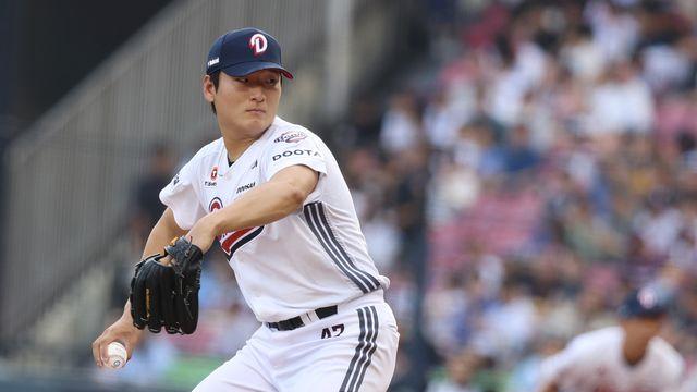 [속보] '곽빈 6이닝 노히트·윤동희 쐐기포'… 한국 야구, 대만 5-0 완파