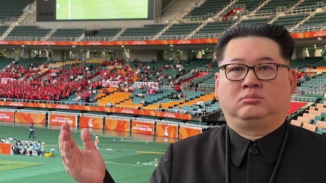 “김정은 보고 웃어라”…남북 경기에 나타난 ‘짝퉁 김정은’ [아시안게임]
