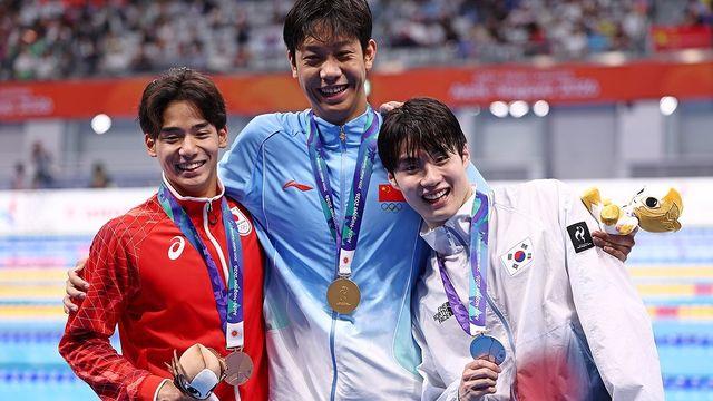 [아시안게임] 황선우, 자유형 200ｍ 은…'한국신' 혼성 혼계영 동(종합2보)