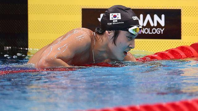 [아시안게임] '부상' 김우민, 계영 400ｍ 예선 출전…