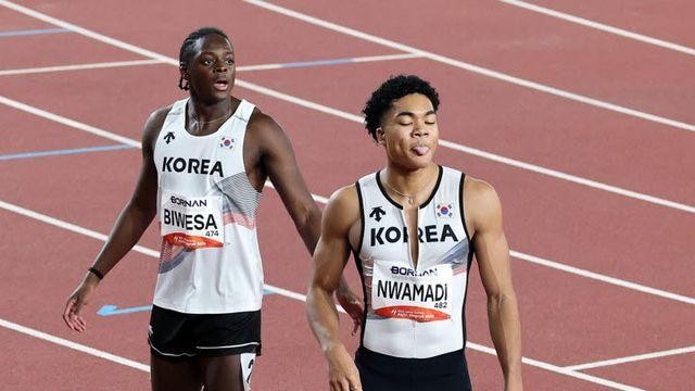 44년 만의 男100m 메달, 0.06초 모자랐다…조엘진 4위·비웨사 5위