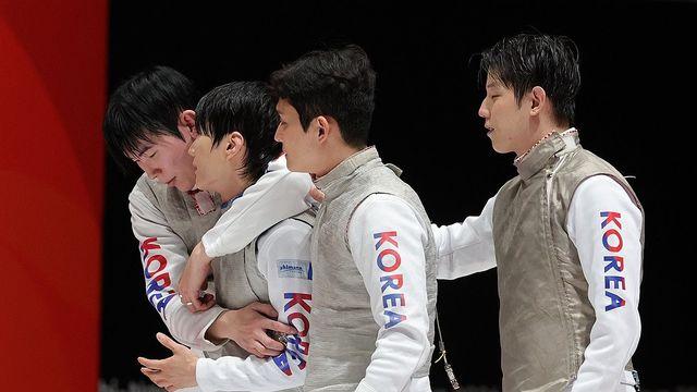 [아시안게임] 한국 펜싱 남자 플뢰레, 단체전 동메달…3회 연속 우승 불발