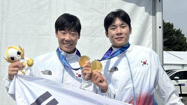 [아시안게임] 수영·사격도 제치고 한국 첫 2관왕…눈물범벅 된 카누 듀오