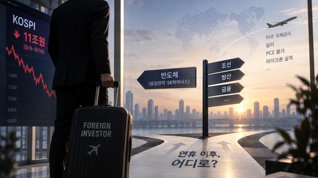 “11조 팔던 외인, 다시 돌아올까”…추석 후 코스피 ‘수급’ 첫 시험대