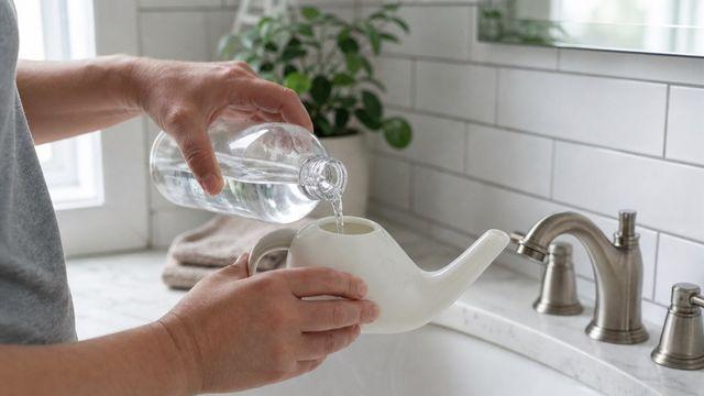 비염 코세척할 때 '수돗물' 그대로 쓰면 위험, 끓여 식힌 물 써야 한다