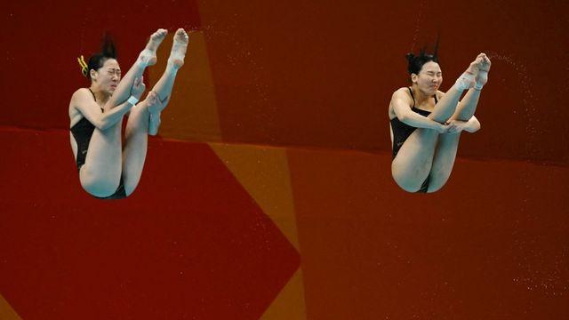 [아시안게임] 김수지-김나현, 다이빙 여자 싱크로 3ｍ 스프링보드 은메달