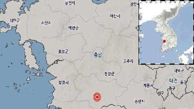 [속보] 충남 부여 인근 규모 2.6 지진… 북위 36.21도·동경 126.85도