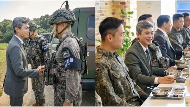 “왜 군복 안 입었나”…지뢰 추정 폭발 25사단에서 국방부장관이 '양복' 입은 이유