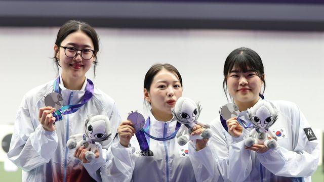 “나도 실수 많이 했어. 괜찮아” 양지인 격발 지연 상쇄한 여자 25m 권총 대표팀, 눈물로 빚은 은메달
