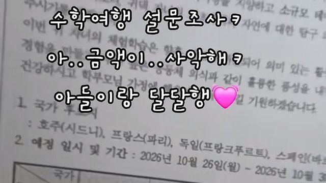 요즘 초등학교 수학여행 근황