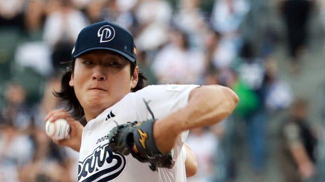 '딱 한 발 남았다' 김원형 감독의 '국대 에이스' 곽빈 활용법 [IS 잠실]