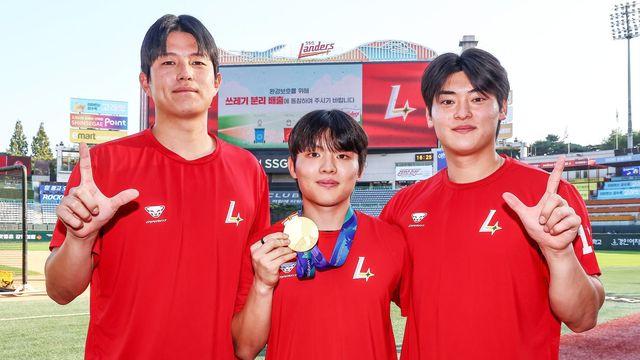 “청라돔 시대 주역되겠다”…‘金메달’로 탄력받은 SSG 센터라인 [SD 인천 인터뷰]