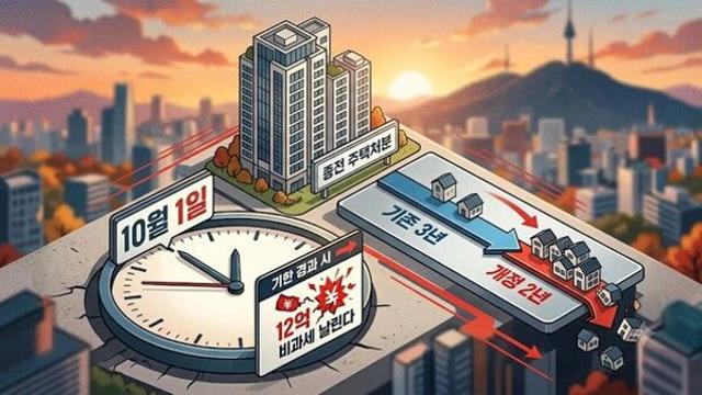 “하루 늦으면 12억 비과세 날린다”…서울 2주택 ‘2년 매도 시한폭탄’