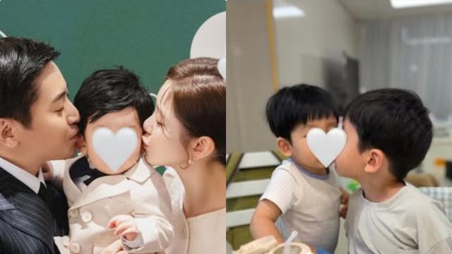 나혜미, ♥에릭과 낳은 두 아들 이렇게 컸다…형제 뽀뽀에 “엄마 녹아” [SD셀픽]