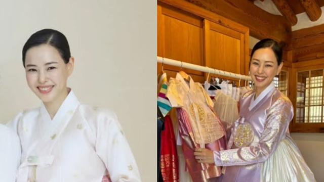이하늬, 둘째 딸 첫돌에도 ‘픽’…꾸준한 한복 사랑 [IS하이컷]