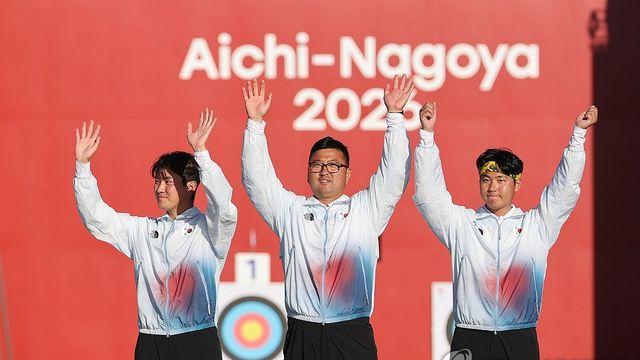 [아시안게임] 파리·광주·일본서 연속金…김우진·이우석·김제덕 명궁삼총사