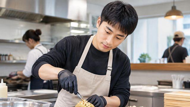 도경수, ‘우주떡집’ 주방서 떡뻥타코 조리법 전수