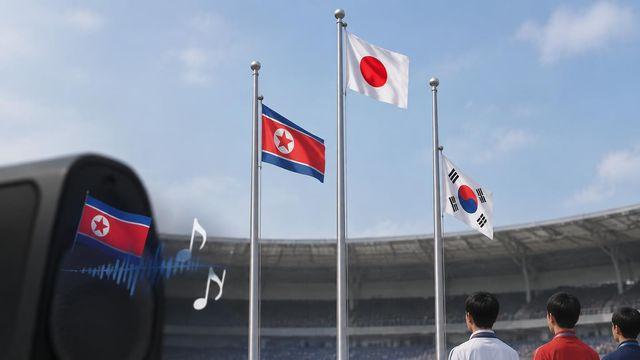 아시안게임서 북한 국가 오연주 이어 태극기 게양 지연