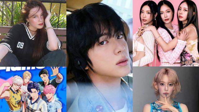 BTS 진, 아이돌픽 9월 베스트 아티스트…플레이브·브브걸·사쿠라·Krystal Mejes 각 부문 1위