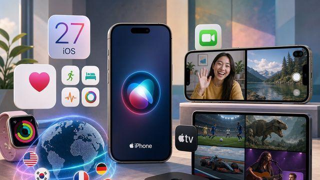 iOS 27.2 베타, 시리 AI 한국어 지원…헬스 앱 개편·스포츠 4개 동시 시청