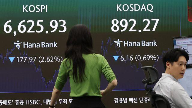 코스피, 삼성전자 역대급 호실적에도 '6620선 마감 '…코스닥 0.69%↓