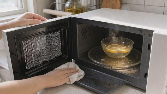 전자레인지 굳은 기름엔 '이것' 한 그릇 돌려 보세요…문지르는 시간이 줄었네요