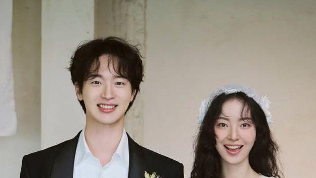 ‘10월 결혼’ 장동윤♥김승윤 로맨틱 웨딩 화보…뮤비 한 장면 같네