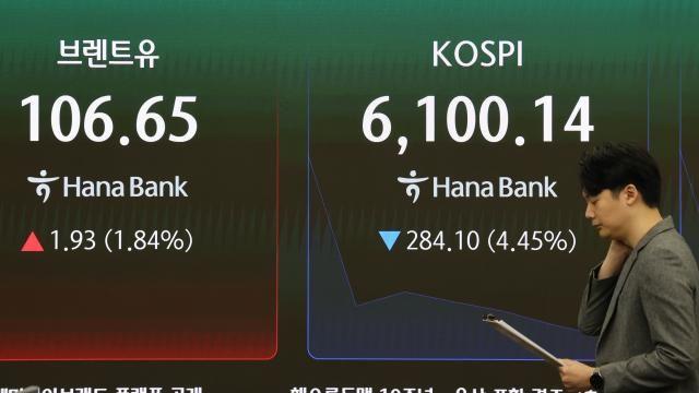 [종합] 코스피, 장중 6000도 붕괴…삼성전자 6%대 하락
