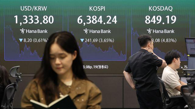 [속보] 코스피·코스닥 개장하자마자 ‘와르르’…나란히 3%대 급락