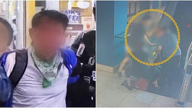 에스컬레이터 거꾸로 올라와 끝까지 '인천 흉기 난동범' 막은 시민 (영상)