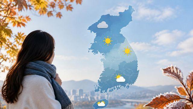 10월 15일 날씨, 서울 10도·안동 5도