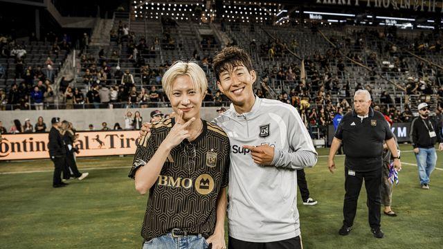 태민, 손흥민 만났다…LAFC 홈경기서 킥오프 세리머니