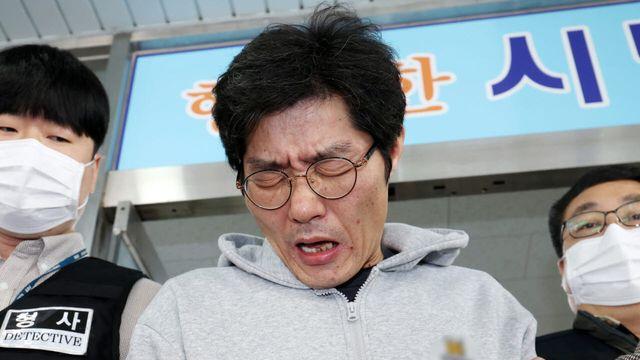 얼굴 찡그린 박용수…'나주 부부 살해' 박용수 